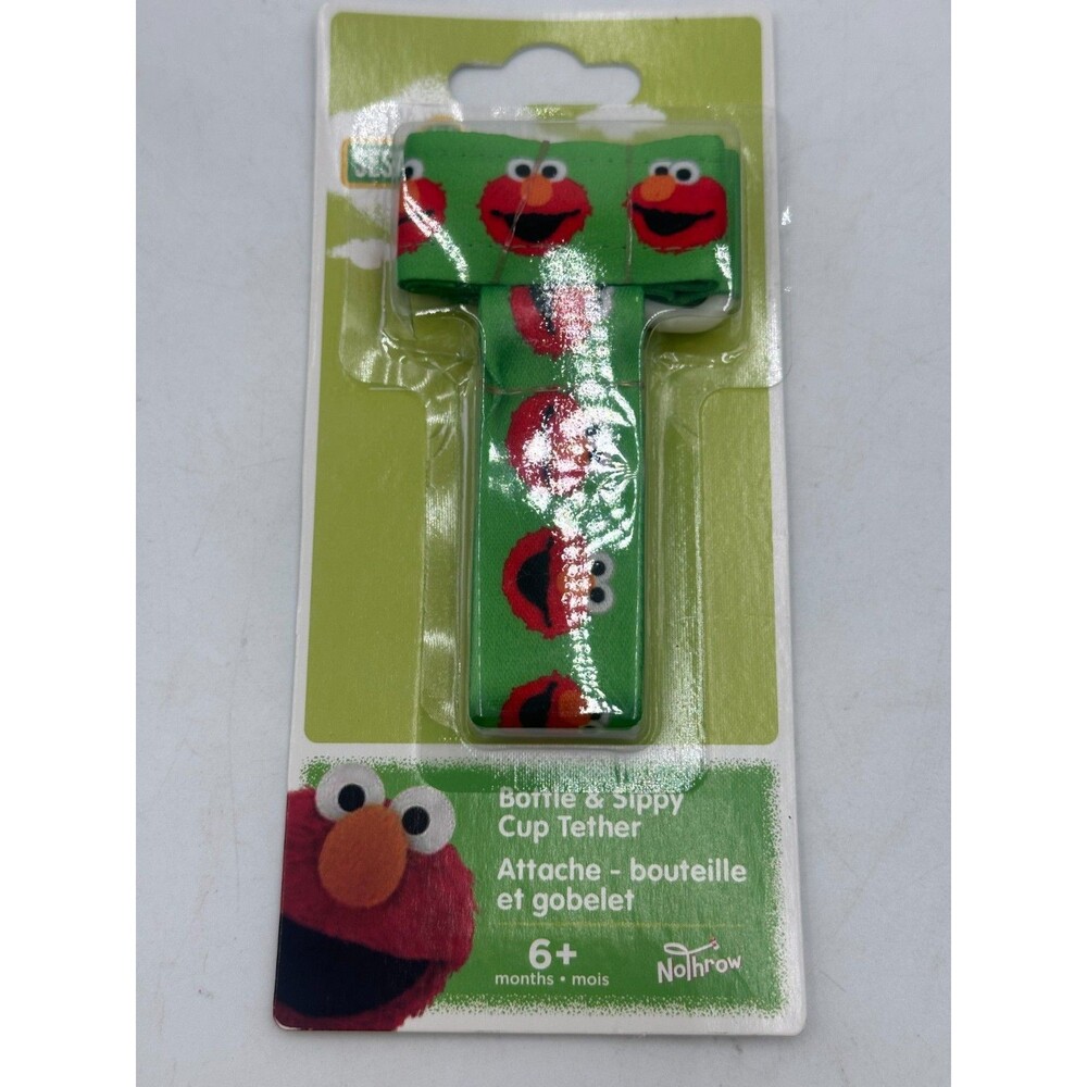 Elmo Sesame Street Bottle & Sippy Cup Tether Lanyard Lot of 5 Green